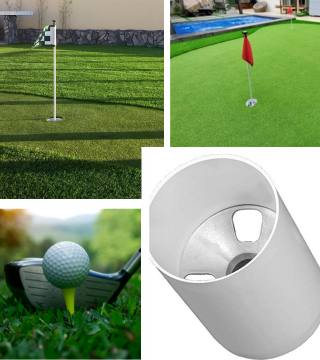 Acceosrios para golf, como palo de golf, banderita putting green, cup de aluminio